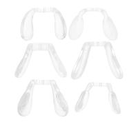 Ciieeo 6pcs Silicone Cushions Replaceable Glasses Pads Integrated Design Not Easy to Deform Suitable for Flat Optical Frames Near-sighted Groups