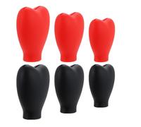 Ciieeo 6pcs Silicone Makeup Brush Protective Covers Set Multi-color Anti-dust Brush Head Sleeves for Travel and Storage