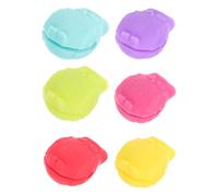 Ciieeo 6pcs Silicone Owl Pattern Cup Tags for Party Wine Glass Markers, Reusable and Easy to Clean Drink Recognition Markers for Colourful Wine Glasses Color Assorted style