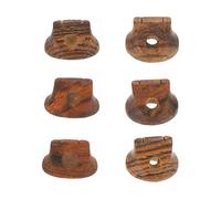 Ciieeo 6pcs Sturdy Wooden Erhu Bridges Simple Style Solid Structure Good Sound Quality Assorted Color Musical Instrument Accessories for Erhu Random Color