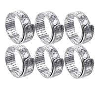 Ciieeo 6pcs Vintage Gold Mythical Beast Rings for Men, Feng Shui Amulet Finger Rings with Eight Protective Sayings, Retro Lucky Wealth Jewelry for Unisex