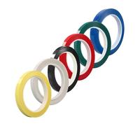 Ciieeo 6Pcs Violin Finger Tape Stickers Colorful Fingerboard Decals for Beginners Violin and Cello Accessories with White, Red, Green, Black, Blue, Light Yellow