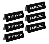 Ciieeo 6pcs Wedding Seat Reserved Sign Party Reserved Signs Acrylic Modern Minimalist Elegant Design Easy to Use Stackable for Night Clubs and Feasts