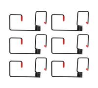 Ciieeo 6pcs Windshield Booster Wiper Spring Wiper Arm Pressure Spring Puller for Car Windshield Black Metal Sturdy Compatible with Car Models Enhances Pressure for Improved Visibility