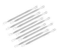 Ciieeo 7pcs Stainless Steel Dual-ended Pimple Set with Textured Handles, Hidden Blackhead Removers for Facial and Comedone Extraction, Professional Spot Removal Tools for Random Color