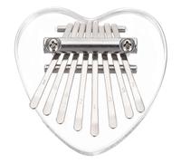 Ciieeo 8-Note Mini Kalimba Thumb Piano Portable Finger Piano for Beginners, Colorful Heart-Shaped Music Instrument Suitable for Travel and Music Lovers