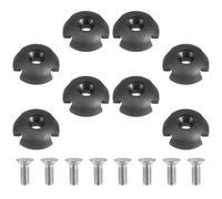 Ciieeo 8 Sets Kayak Line Guide Canoe Rope Buckle Plastic Marine Line Guide with Screws Stable Performance Secure Connection for Water Sports Kayak Boat Accessories