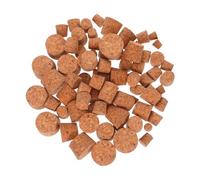 Ciieeo 80pcs Assorted Cork Stoppers for Wine Bottles and Craft Jars Tapered Natural Cork Plugs with Snug Seal Easy Insert DIY Essential Oil Bottle Plugs for Science Experiments and Home