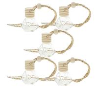Ciieeo 8ml Diamond Shape Small Perfume Bottles 5pcs Reusable Glass Car Aroma Diffusers Compact Decorative Air Fresheners for Vehicle Interior