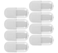 Ciieeo 8pcs 3ml Empty Lip Gloss Tubes with Wand, Refillable Oval Plastic Lip Balm Containers, Portable Freshness Protection for Personal Use and Home, White Stylish Cosmetic Bottles
