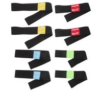 Ciieeo 8Pcs Cymbal Mute Pads Elastic Drum Practice Silencer Quiet Drumming Hearing Protection Stripe for 14-20 Inch Cymbals Elastic Drum Mute Belt for Effective Sound Dampening and Noise