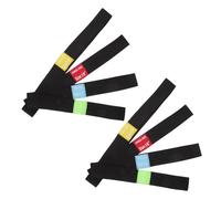 Ciieeo 8PCS Cymbal Mute Pads Set Elastic Drum Practice Silencer for 14,16,18,20 Cymbals with Hearing Protection Stripe Suitable for Quiet Drumming and Rehearsal