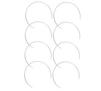 Ciieeo 8pcs Dream Catcher Hoop Wreath Iron Rings Macrame Crafts DIY Supplies for Dreamcatcher Half Circle Making Frames
