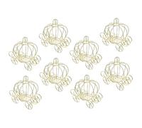 Ciieeo 8pcs Elegant Pumpkin Carriage Candy Box for Weddings and Parties Metal Adornment for Halloween Decor for Treats Cookies