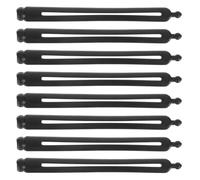 Ciieeo 8pcs Hair Donuts Bun Maker Set with Clips and Hooks, Hair Styling Tools for Volume and Updo, Sturdy Hairdresser Kit for Women in Black and Brown