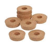 Ciieeo 8pcs Hydroponic Vase Lid with Center Hole Glass Jar Cork Lid for Home Living Space Unique Modern Elegant Appearance Versatile Scene Adaptation Wearresistant Terrarium Propagation