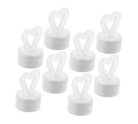 Ciieeo 8pcs Magnetic Heart Shaped Balloon Weights Attractive Pendant Anchors for Weddings Birthdays Party Decorations Easy Installation Versatile Usage