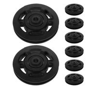 Ciieeo 8pcs Nylon Bearing Pulley Wheel for Gym Equipment, Smooth Sliding | Black Finish, Sturdy Precision Crafted Part, Noise Reduction, Home Gym Cable Machine Use