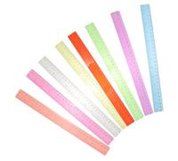 Ciieeo 8pcs Plastic Rulers Straight Measuring Ruler for Students and Office Use High Strength Scale for Drawing and Technical Measurements Lightweight and Design