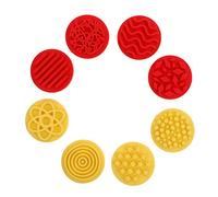 Ciieeo 8pcs Rubber Finger Stamps for Painting and Drawing Graffiti Pattern Tools for Toddlers Early Education Safe for Creative Crafts