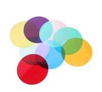 Ciieeo 8pcs Self-adhesive Colored Light Gel Filters Warm LED Diffusion Film Sheets for Photo Studio Stage Home Commercial Lighting with Flexible Mood Control