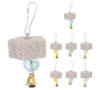 Ciieeo 8pcs Small Animal Chinchilla Chew Flower Shaped Dental Grinding Stones for Hamster Bunny Guinea Pig Teeth Care Pet Chew Set