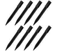Ciieeo 8pcs Torch Light Stakes Plastic Ground Spikes for Garden Lights Abs Black 10mm Inner Diameter Compatible Christmas Party Decorations