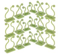 Ciieeo 90pcs Self-Adhesive Green Vine Climber Clips Plant Wall Fixers with Hooks for Indoor Live Plants Multi-Size Garden Holders for Climbing Vines and Wall Growth Support