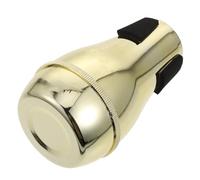 Ciieeo Abs Trombone Mute for Alto and Tenor Trombones, Easy to Carry and Install, Golden Half-closed Sound Silencer for Musical Instruments and Practice Sessions