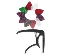 Ciieeo Acoustic Guitar Capo with Quick Release Mechanism and Plectrum Lightweight Capo for Electric Guitar Ukulele Mandolin Banjo Precise Tuning Music Accessories