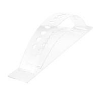 Ciieeo Acrylic Eyebrow Pencil Holder 12-Slot Makeup Brush Organizer Clear Pen Display Stand for Desk Cosmetics Office Supplies 11.92X2.75X1.77In