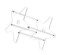 Ciieeo Acrylic Five-Pointed Star Display Stand for Books Cds and Sundries Desktop Organizer Suitable for Home and Office Use