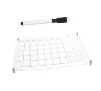 Ciieeo Acrylic Weekly Planning Board Wall Calendar Dry Erase Memo Board 4 Pins and Whiteboard Marker for Office and Home Organization Random Color