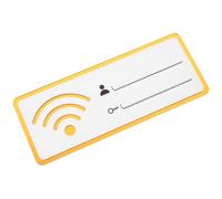 Ciieeo Acrylic Wifi Password Sign Board 10X4 Inches Dry Erase Surface Wall-Mounted Sign for Hotel Restaurant Bar and Home Use