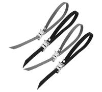 Ciieeo Adjustable Bike Pedal Straps for Secure Pedaling 4pcs with Metal Buckle Sturdy Nylon Material, Compatible with Shoes and Pedals, for Mountain Bikes and Solo Outdoor Tours