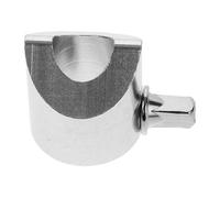 Ciieeo Adjustable Cymbal Bracket Clamp for Drum Set Zinc Alloy Silver Drum Stand Holder with Angle Adjustment and Loosening Prevention