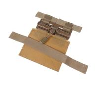 Ciieeo Adjustable Khaki Cat Tactical Harness Vest with Padded Chest for Outdoor Walking and Training, Escape-proof Kitten Harness with Patches for Pet Safety