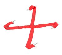 Ciieeo Adjustable Marching Snare Drum Strap Sling Double Shoulder Drum Carrier Red Percussion Belt for Band Performances and Practice