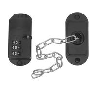 Ciieeo Adjustable Safety Refrigerator Door Lock with Password Security and Adhesive No Drilling for Cabinets and Fridge in Playrooms and Areas Requiring Extra Safety Barriers, Black