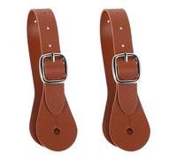 Ciieeo Adjustable Spur Straps Lightweight Pu Leather 2pcs Horse Riding Equipment for Men and Women Suitable for Outdoor Horse Riding and Training