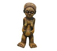 Ciieeo African Figurine Ornament Resin Pregnant Woman Statue Desktop Decorative Sculpture for Home Office Art Display