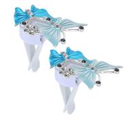 Ciieeo Air Accessories Freshener Clips 2pcs Car Vent Butterfly-shaped with Clip-on Design Made of Aluminum Alloy and Rhinestone Stylish for Interior