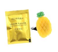Ciieeo Air Freshener Clip Car Vent Clip Charm Pineapple Shape Acrylic Essential Oil Diffuser Fragrance Chip Chic Beautiful Design for Car Interior Birthday Gift for Colleagues Lovers