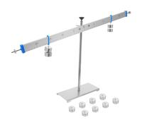 Ciieeo Aluminum Alloy Lever Balance with Weights Physics Teaching Tool for Students Demonstrates Lever Principles Stable Support for Classroom Science Experiments and Math Concepts