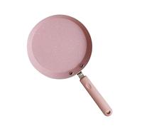 Ciieeo Aluminum Non-Stick Omelette and Pancake Pan 6 Inch Pink Flat Bottom for Easy Flipping Suitable for Home Cooking and Boys and Girls Meals