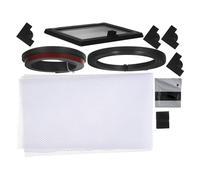 Ciieeo Anti-jump Aquarium Mesh Lid Cover with Feeding Window, Pvc and Rubber Material, Fine Mesh Structure, Resists Deformation and Blocks Debris, Suitable for Fish Tanks and Aquariums