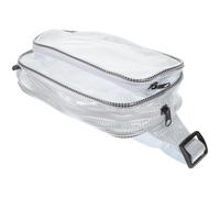 Ciieeo Anti-Static PVC Tool Pouch Waist Bag with Mesh Grid, White Storage Organizer for Engineers, Lightweight Fanny Pack Suitable for Outdoor and Workshop Use
