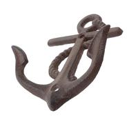 Ciieeo Antique Cast Iron Anchor Wall Hook Decorative Wrought Iron Coat and Bag Hanger for Home Garden and Entryway