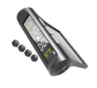 Ciieeo Automotive Tire Pressure Monitoring System Solar Powered Digital Display Sensor for Cars Suv Rv Easy Installation Low Pressure Alarm for All Four Wheels