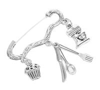 Ciieeo Baker Brooch Pin for Women, Baking Theme Lapel Pin with Safety Clasp, Chef Brooch Accessory for Kitchen and Party, Gift for Baking Enthusiasts